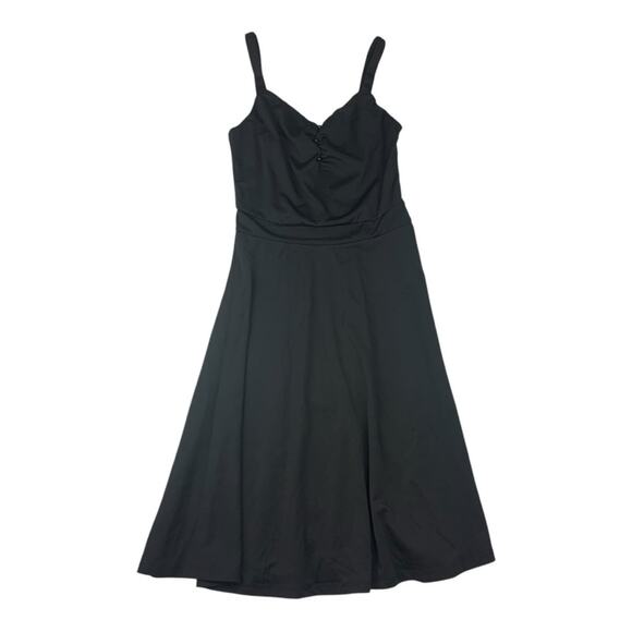 Scarlett Darkness womens medium black pinup sweetheart dress new goth renaissanc - Picture 1 of 9